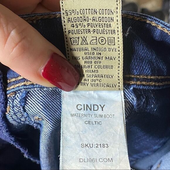 DL1969 | Cindy Slim Boot Maternity Jeans - Picture 5 of 8